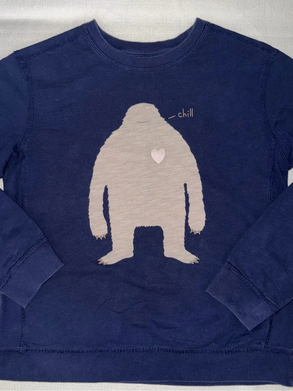 Peek Navy Long Sleeve Shirt with Yeti and New Hanna Andersson Pants size 12/150